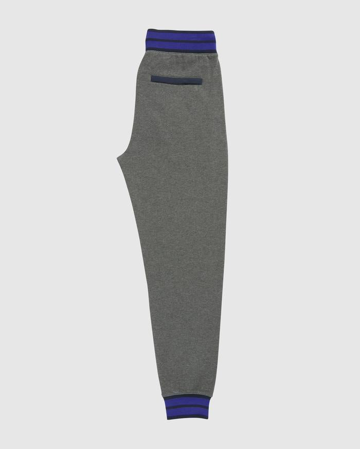 Psycho Bunny MENS WARWICK COLOR BLOCK LOGO PANTS (Heather Storm)