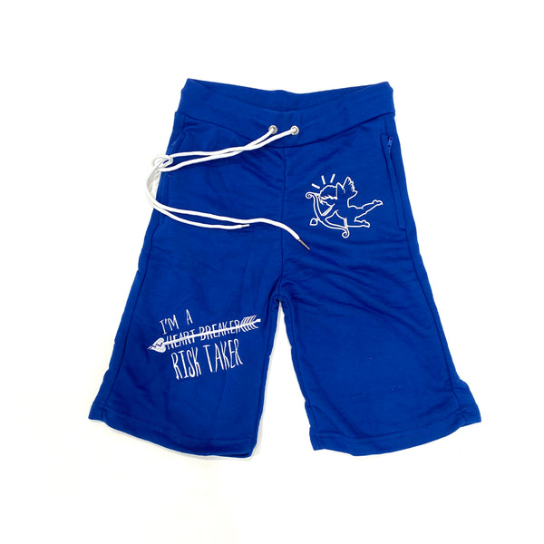 Retro Label Heart Breaker Shorts (Royal Toe)