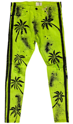 Syndicate by Golden Denim All Over Palm Jeans (Green)