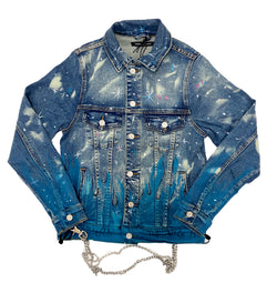 Embellish Walter Denim Jacket (Blue Flame)