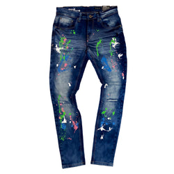 Copper Rivet Denim Paint Splatter Jean (Paint Splatter)