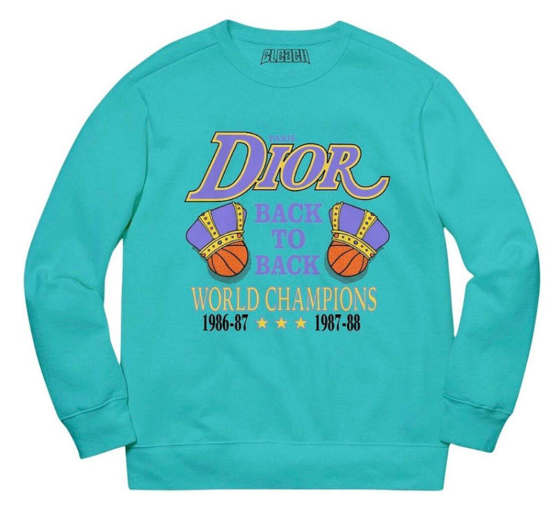 Bleach Back 2 Back Crewneck (Aqua)