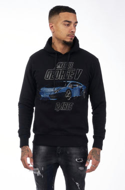 George V Paris Fast Lane Hoodie (Black)