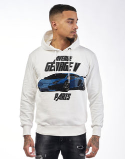 George V Paris Fast Lane Hoodie (White)