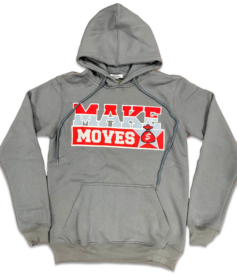 RETRO LABEL Make Moves Hoodies (RETRO 9 FIRE RED)