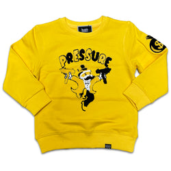 DenimiCity Kids Pressure Crewneck (Yellow/Black)