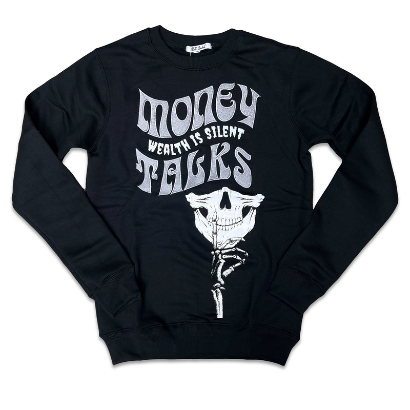 RETRO LABEL Money Talks Crewneck (RETRO 4 BLACK CANVA)