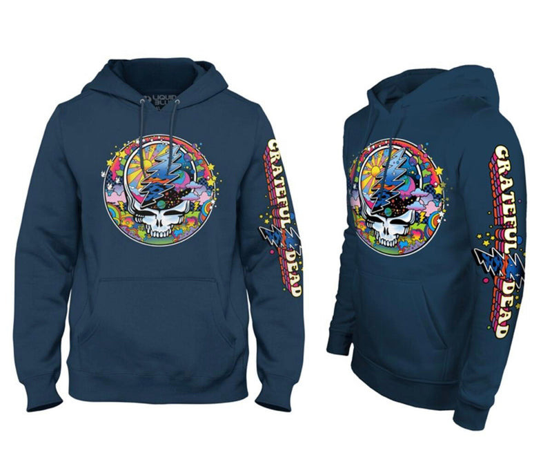 Liquid Blue Grateful Dead SYF MAX Hoodie (Navy)