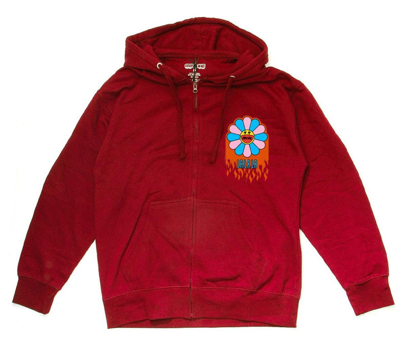 Cooper 9 La La La Zip-up Hoodie (Maroon)