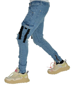 THC Blessed Denim Jeans (Light Wash)