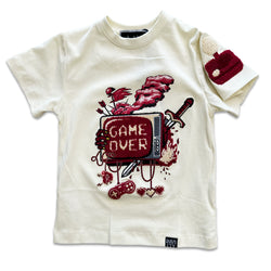 Denimicity KIDS Game over Shirt (Tan/Burgundy)