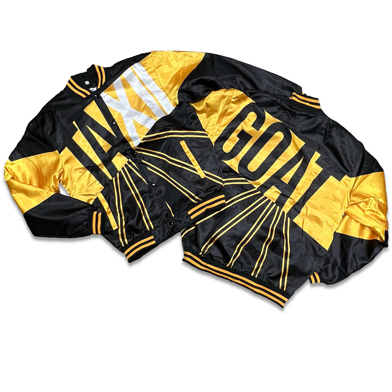 RETRO LABEL Taxi Goat Satin JACKET (RETRO 12 Black Taxi)