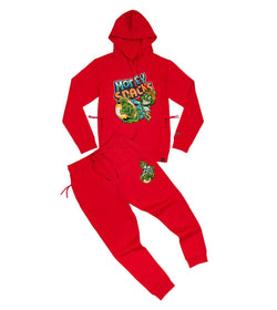 Civilized Money Snacks Jogger Set (Red)