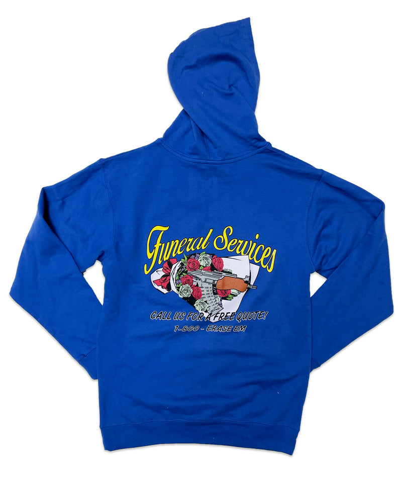 Love Kills Funeral Services Hoodie (Blue)