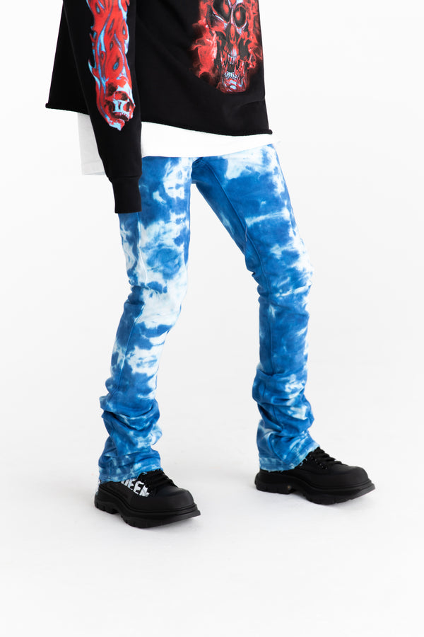 PHEELINGS Trust the Process Jeans (Blue Tie Dye)