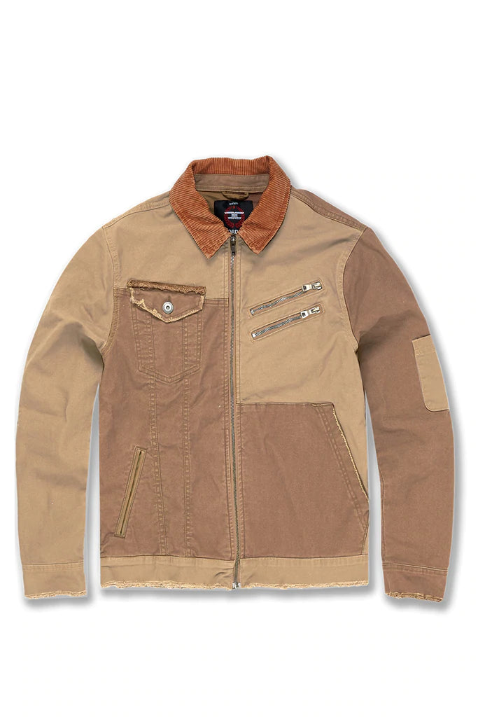 Jordan Craig Crown Heights Denim Trucker Jacket (Tonal Duck)