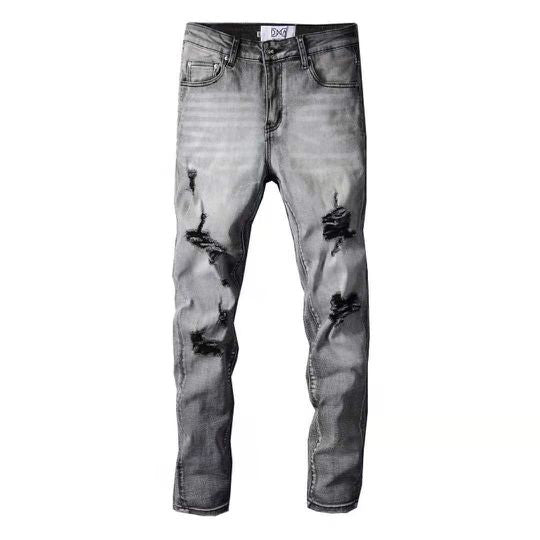 DNA Rips Denim Jeans (Grey)