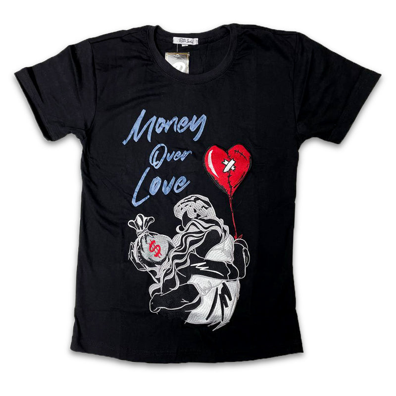 Retro Label Money Over Love Shirt (Retro 12 Utility)