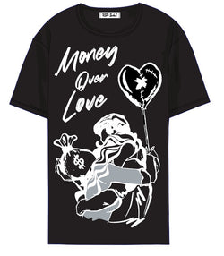 Retro Label Money Over Love Shirt (Retro 5 Oreo)