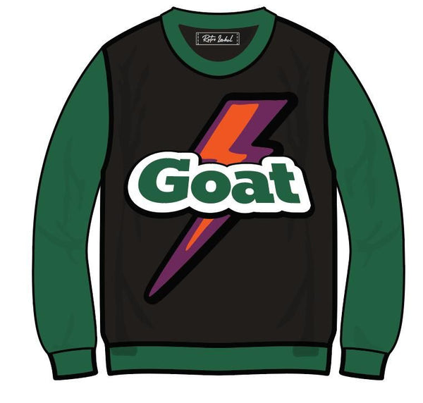 RETRO LABEL GOAT CREWNECK  (RETRO 1 HANDCRAFTED)