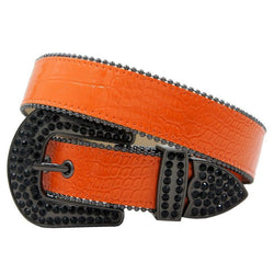 DNA NO STONES BELT (ORANGE/BLACK)