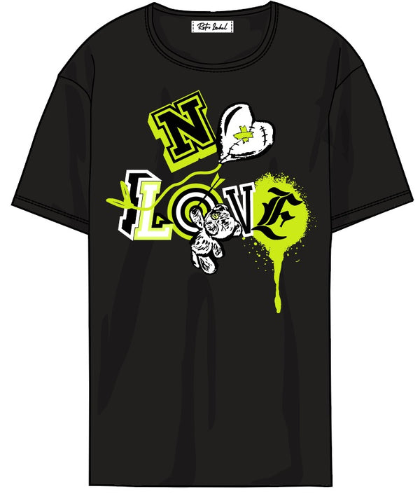 RETRO LABEL No Love Shirt (Retro 1 HIGH OG Volt Visionaire)