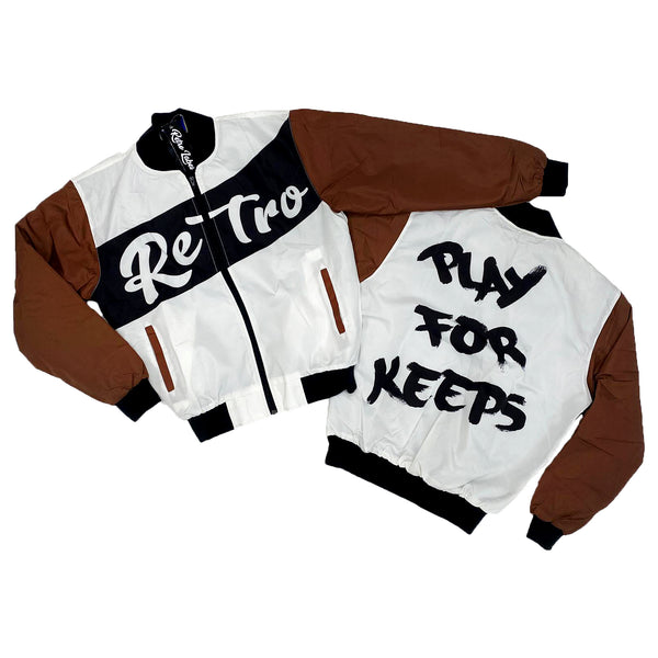 Retro Label Play for Keeps Jacket (Retro 1 Dark Mocha)