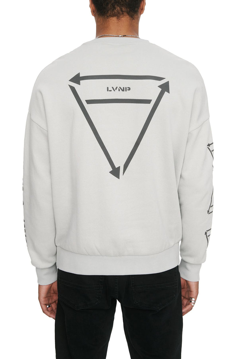 Eleven Paris Knit Crew Neck Sweatshirt (DAWN GREY)