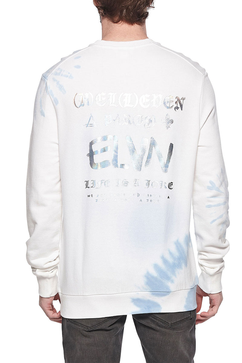 Eleven Paris Knit Tie Dye Crewneck Sweatshirt (PLEIN AIR TIE DYE)